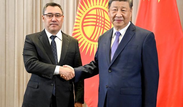 Çin Cumhurbaşkanı Xi, Kırgızistan Cumhurbaşkanı Caparov ile görüştü