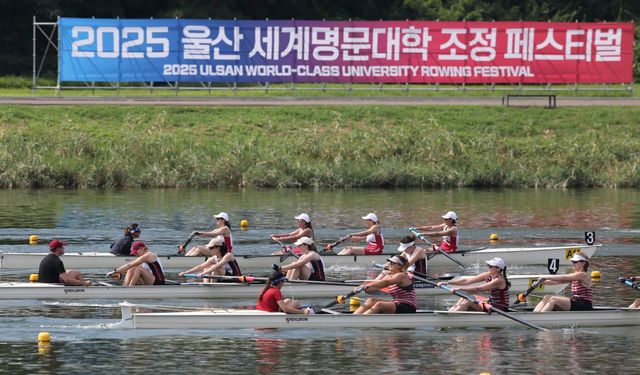 2025 Ulsan Dünya Klasmanında Üniversiteler Kürek Festivali'nde öğrenciler kıyasıya mücadele etti