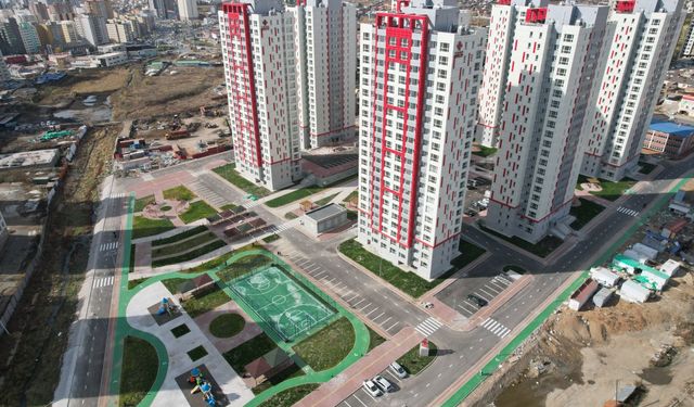 Moğolistan'da Çin destekli 1.008 konutluk gecekondu yenileme projesi tamamlandı