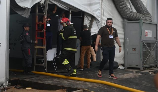 BM İklim Değişikliği Konferansı COP30'da yangın çıktı