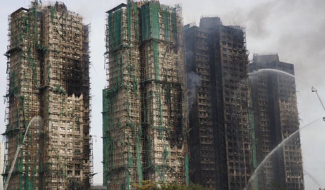Çin'in Hong Kong bölgesindeki yangında hayatını kaybedenlerin sayısı 128'e yükseldi