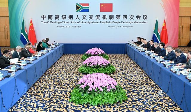Çin-Güney Afrika Üst Düzey Halklar Arası Etkileşim Mekanizması'nın 4. toplantısı yapıldı