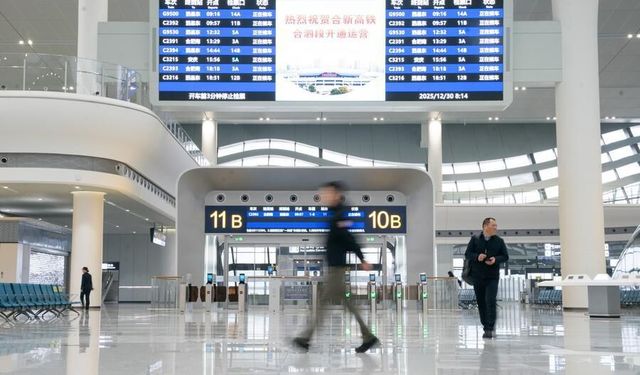 Çin'de demiryolu seyahatleri 2025 yılında 4,5 milyarı aştı