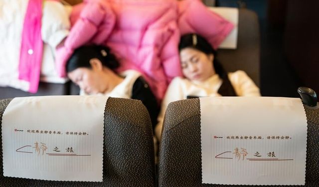 Çin'de 8000'den fazla yüksek hızlı tren sessiz vagon hizmetine başladı