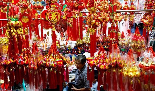 Myanmar'daki Çin Mahallesi, Çin Yeni Yılı kutlamalarına hazırlanıyor