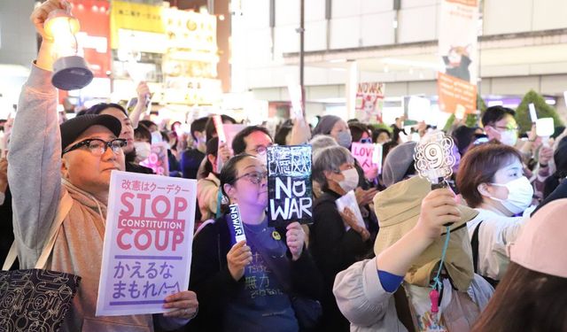 Japonya'da hükümetin silah ihracatını kolaylaştırma planı protesto edildi