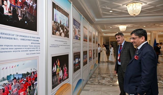 Bişkek'te Shanghai İşbirliği Örgütü'nün 25. kuruluş yıldönümüne özel fotoğraf sergisi açıldı