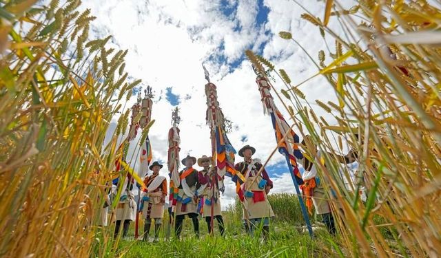 Çin'in Xizang (Tibet) bölgesinde Ongkor Festivali bol hasat dilekleriyle kutlandı