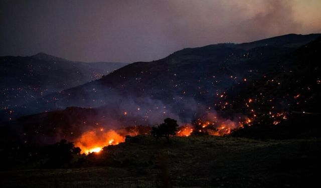 Girit Adası'nda çıkan büyük çaplı orman yangını sürüyor: 8.000 kişiyi tahliye edildi