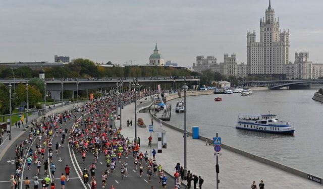 2026 Moskova Maratonu'na yoğun katılım