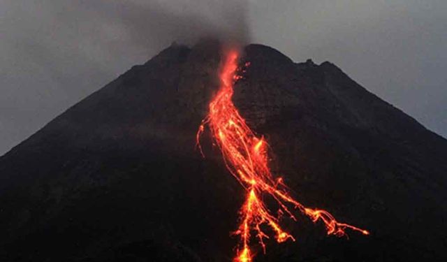 Merapi Dağı'nda volkanik hareketlilik