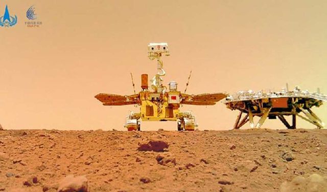 Çin'in Mars gezgini, gezegen üzerinde 1 kilometreden fazla yol kat etti