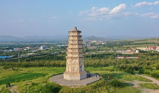 Çin'in İç Moğolistan Özerk Bölgesi'ndeki 1.000 yıllık pagodanın onarımı tamamlandı