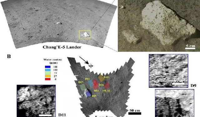 Çin'in Ay keşif aracı Ay yüzeyinde yerinde su tespiti yaptı