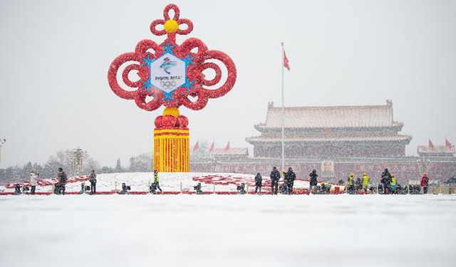 Çin'in başkenti Beijing beyaza büründü