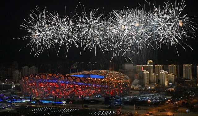 Beijing 2022 Kış Olimpiyat Oyunları açılış törenindeki havai fişek gösterileri