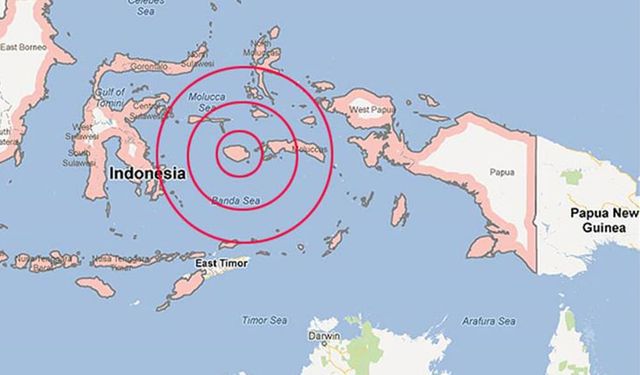 Endonezya'nın doğusunda şiddetli deprem meydana geldi