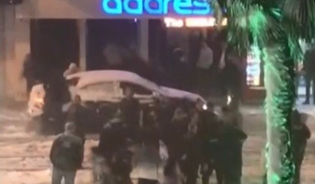 Eğlence mekanında bir kadını darp etti, dışarı atılınca dehşet saçtı