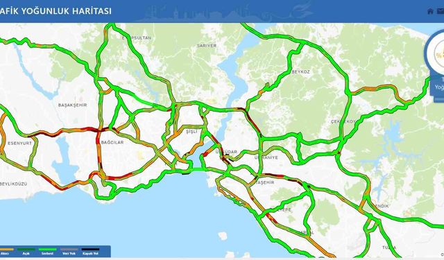 İstanbul’da  kar yağışı aralıklarla devam diyor