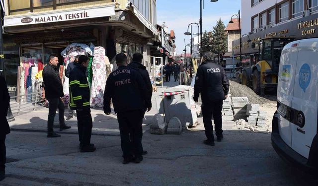 Malatya’da doğalgaz borusu patladı