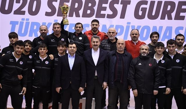 U20 Serbest Stil Erkekler Türkiye Güreş Şampiyonası sona erdi