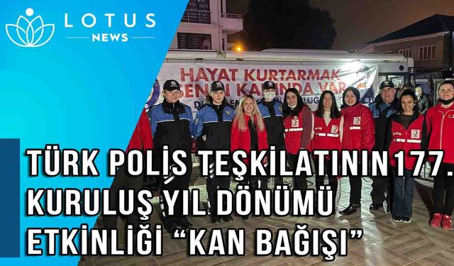 Polislerden anlamlı bağış