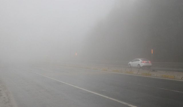 Bolu Dağı sisle kaplandı