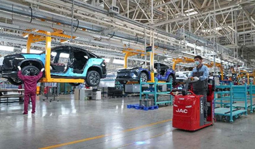 Çinli elektrikli araç üreticisi NIO'nun 500.000'inci aracı üretim hattından çıktı