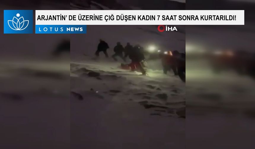 Arjantin’de üzerine çığ düşen kadın 7 saat sonra kurtarıldı