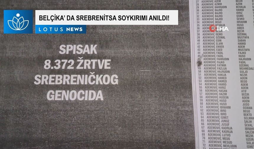 Belçika'da, Srebrenitsa Soykırımı anıldı