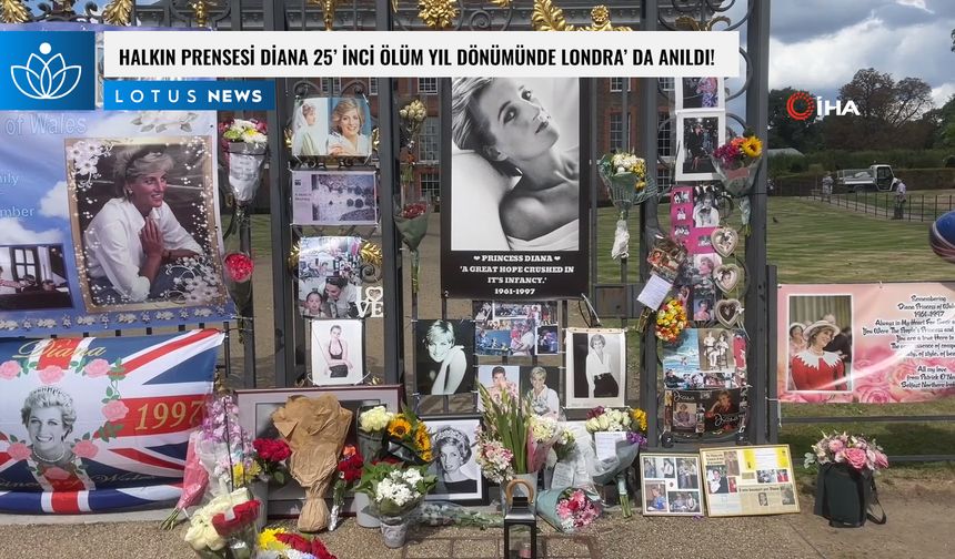 'Halkın Prensesi' Diana 25. ölüm yıl dönümünde Londra'da anıldı