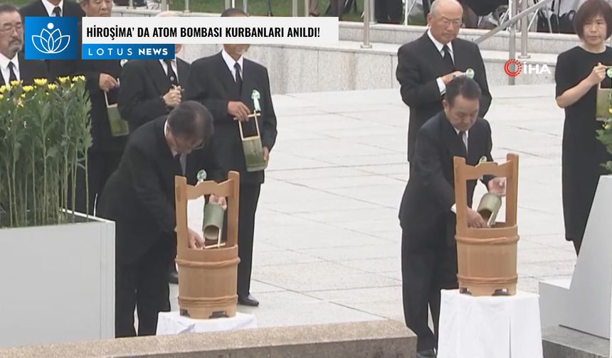 Hiroşima’da atom bombası kurbanları anıldığı bir tören düzenlendi