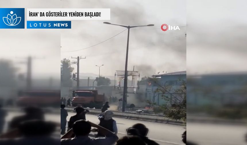 İran'da gösteriler yeniden başladı