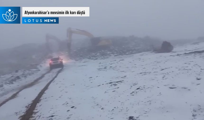 Afyonkarahisar’a mevsimin ilk karı düşt