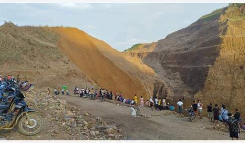 Myanmar'da 50 kişinin çalıştığı yeşim madeninde göçük