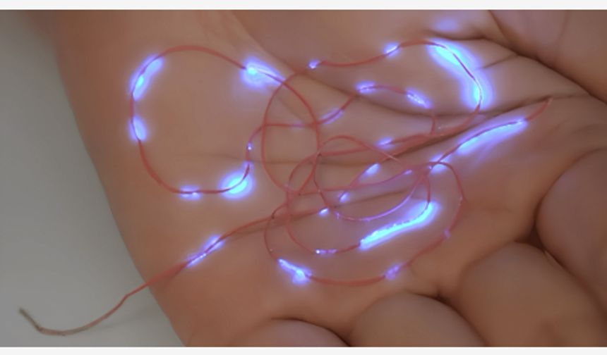 Çinli araştırmacılar prize takılmadan ışık yayan yeni bir akıllı fiber türü geliştirdi
