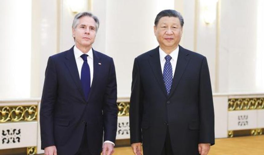 Xi, Blinken ile görüşmesinde Çin ve ABD'nin büyük ülkeler olarak sorumluluklarını vurguladı