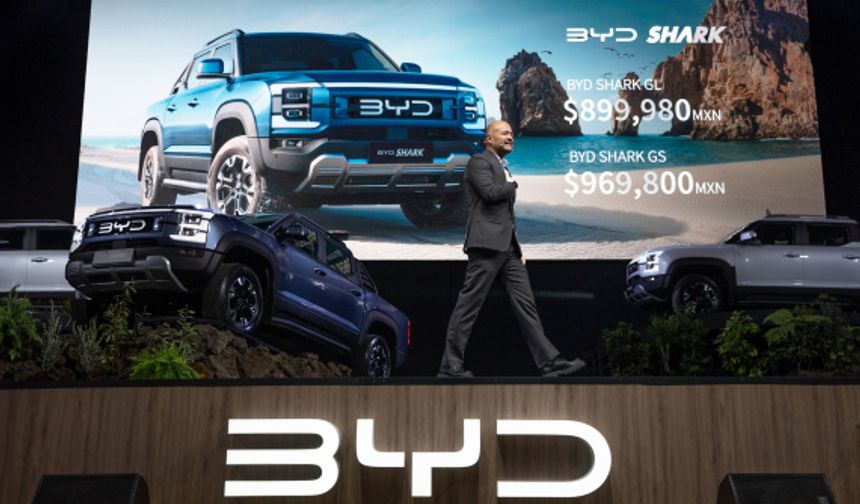 Çinli otomobil üreticisi BYD'nin pick-up modeli SHARK, Meksika'da tanıtıldı