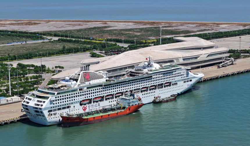 Çin'in Tianjin Limanı bu yıl 100.000'in üzerinde uluslararası kruvaziyer yolcusu ağırladı