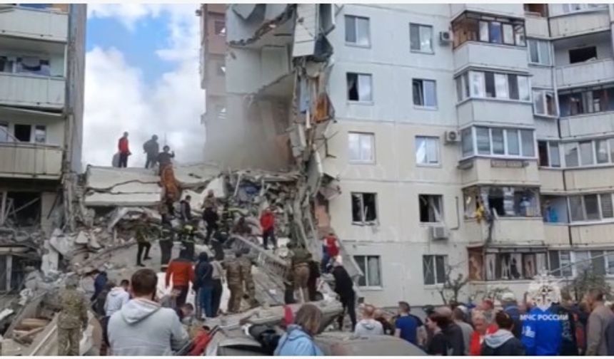 Rusya'nın Belgorod kentinde apartman çöktü: 14 ölü