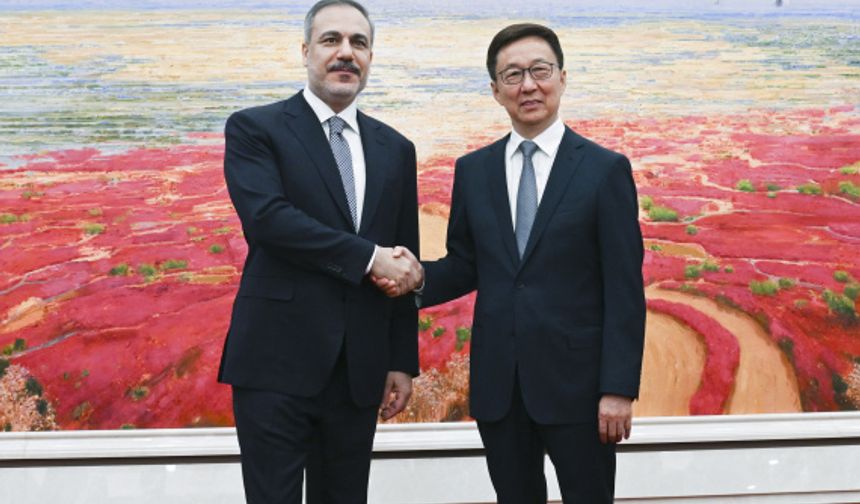 Dışişleri Bakanı Hakan Fidan, Çin Cumhurbaşkanı Yardımcısı Han Zheng ile görüştü
