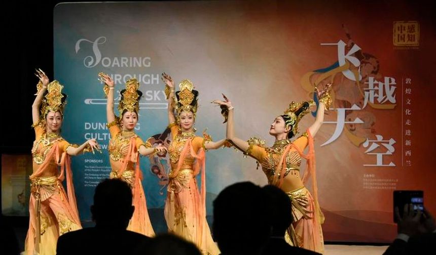 Çin'in Dunhuang kültürünü tanıtan sergi, Yeni Zelanda'nın Auckland kentinde açıldı