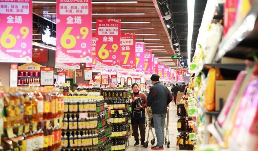 Çin'de perakende satışlar 2025'in ilk 10 ayında yüzde 4,3 arttı