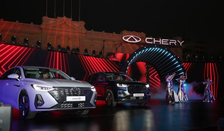 Çinli otomobil üreticisi Chery, Mısır pazarında beş yeni modelini tanıttı