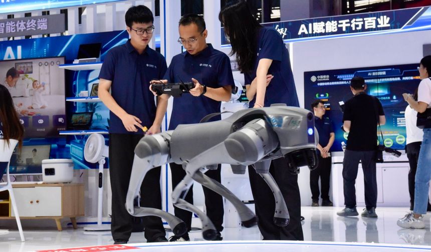 Çin'deki 2025 Küresel Endüstriyel İnternet Konferansı'nda birbirinden farklı robot modeller öne çıktı
