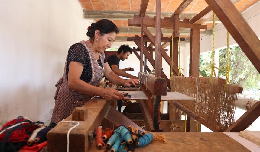 Meksika'nın Teotitlan del Valle köyü el yapımı tekstil ürünleriyle kültürel mirasını yaşatıyor