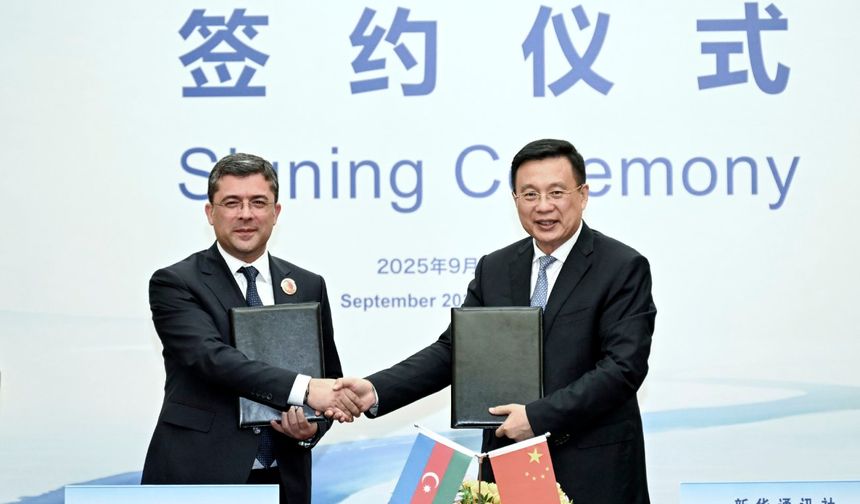 Xinhua Haber Ajansı, Azerbaycan ve Ermenistan medyasıyla işbirliği anlaşmaları imzaladı