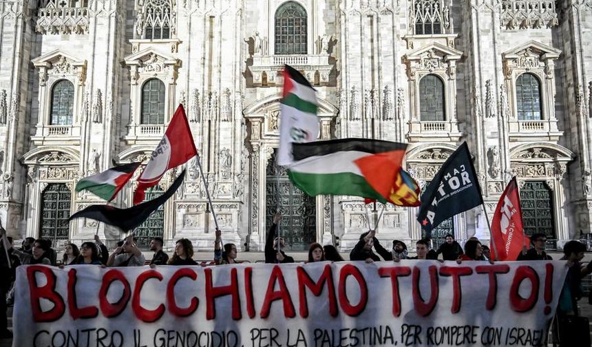 İsrail'in Gazze'ye yardım götüren Küresel Sumud Filosu'na müdahale etmesi Avrupa genelinde protesto edildi