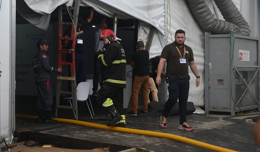 BM İklim Değişikliği Konferansı COP30'da yangın çıktı
