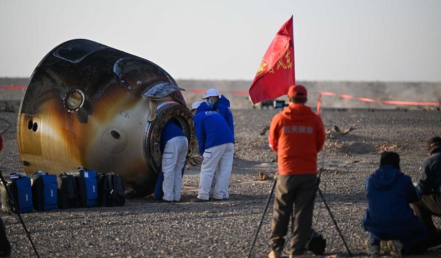 Çin'in Dünya'ya dönen Shenzhou-20 astronotları Beijing'e ulaştı